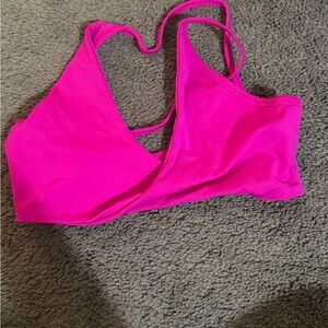 Vibrant Pink sports bra (low impact)